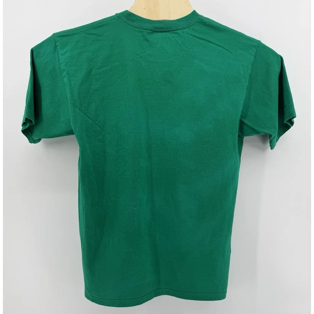 Vintage 2000s Hybrid Tees Mickey's Get Stung Faded Green T-Shirt Size L Y2K‎